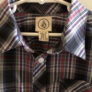 Volcom Boys Button Up Shirt 7/L